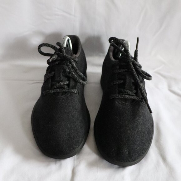 All Birds Merino Wool Korea Classic Black Lace Up W7 Washable Runner Shoes - Picture 2 of 10